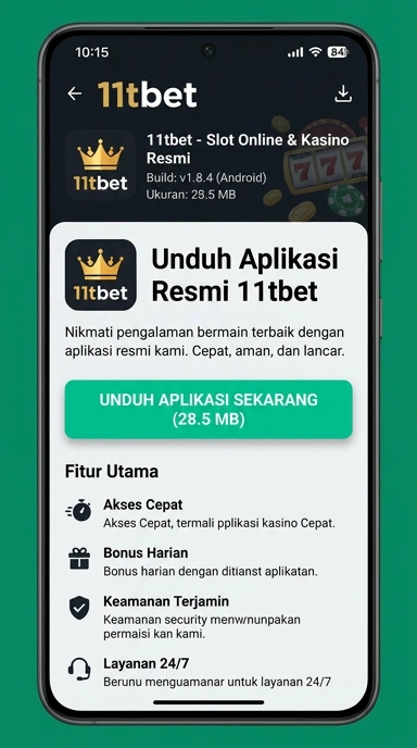 Tampilan halaman APK 11tbet