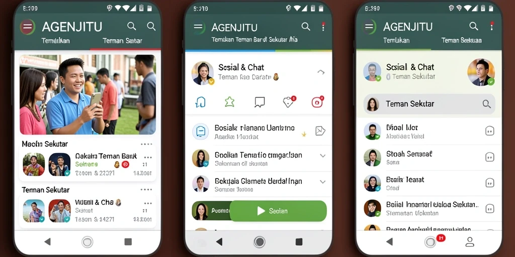 Tampilan antarmuka AGENJITU yang user-friendly.