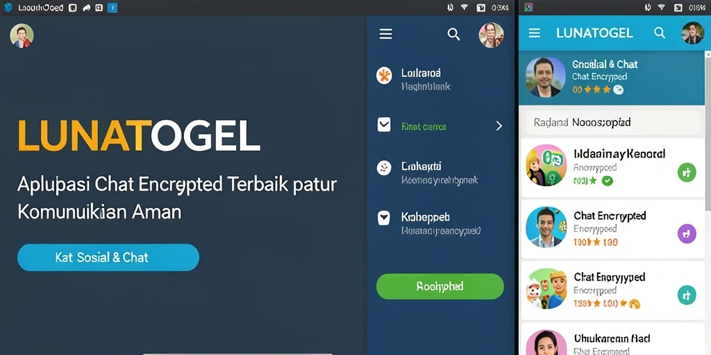 Tampilan antarmuka LUNATOGEL yang sederhana dan ramah pengguna.
